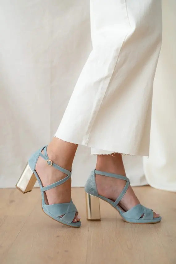Blue Bridal Heels VOWALISSE bridal shoes – view 5