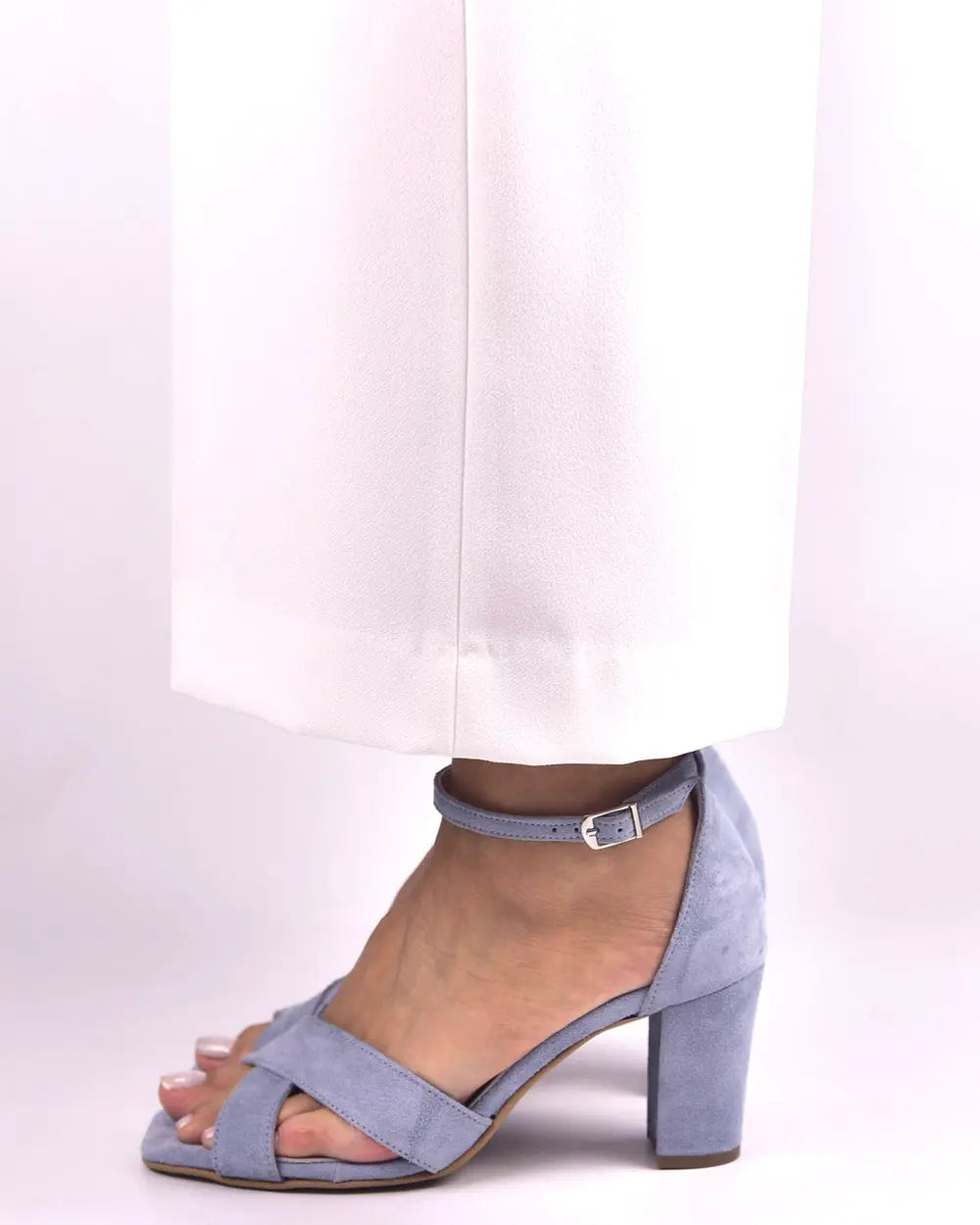Green Velvet Block Heel Bridal Heels VOWALISSE bridal shoes – view 3