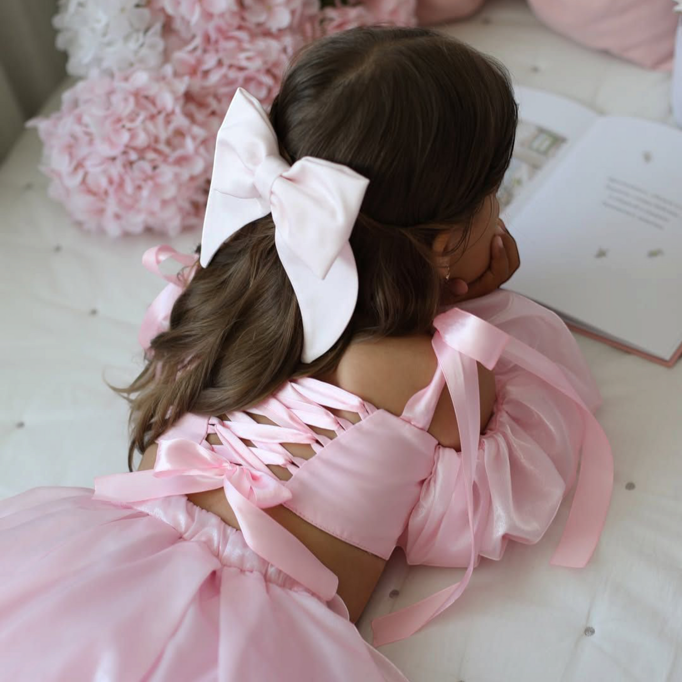 Butterfly Pink Mermaid Birthday Dress For Girls 3, baby girl first birthday dress, additional product image 5 by Vowalisse