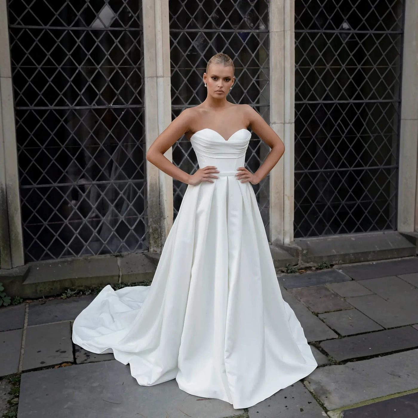 Bridal Gown Silk A-Line Wedding Dress VOWALISSE bridal gown – view 2