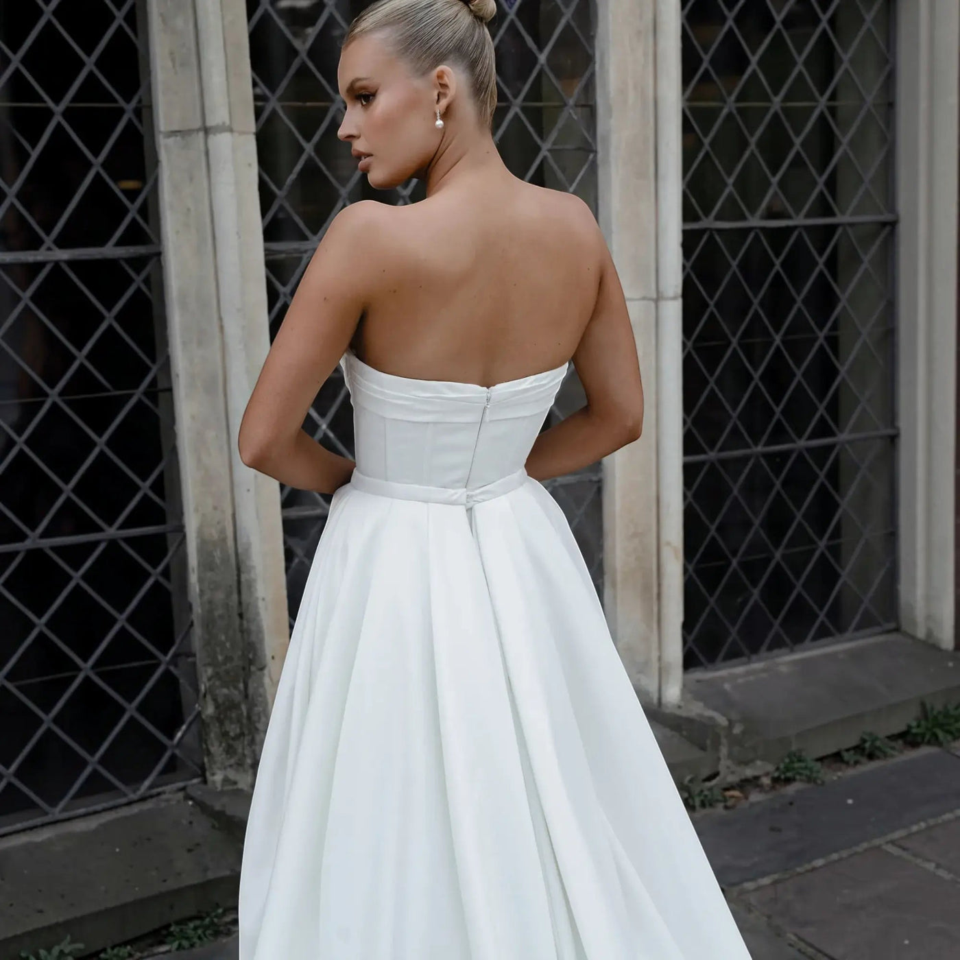 Bridal Gown Silk A-Line Wedding Dress VOWALISSE bridal gown – view 6