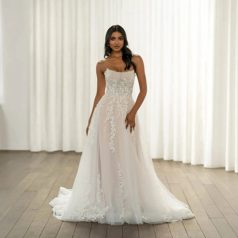 Destination Silk A-Line Wedding Dress | VOWALISSE
