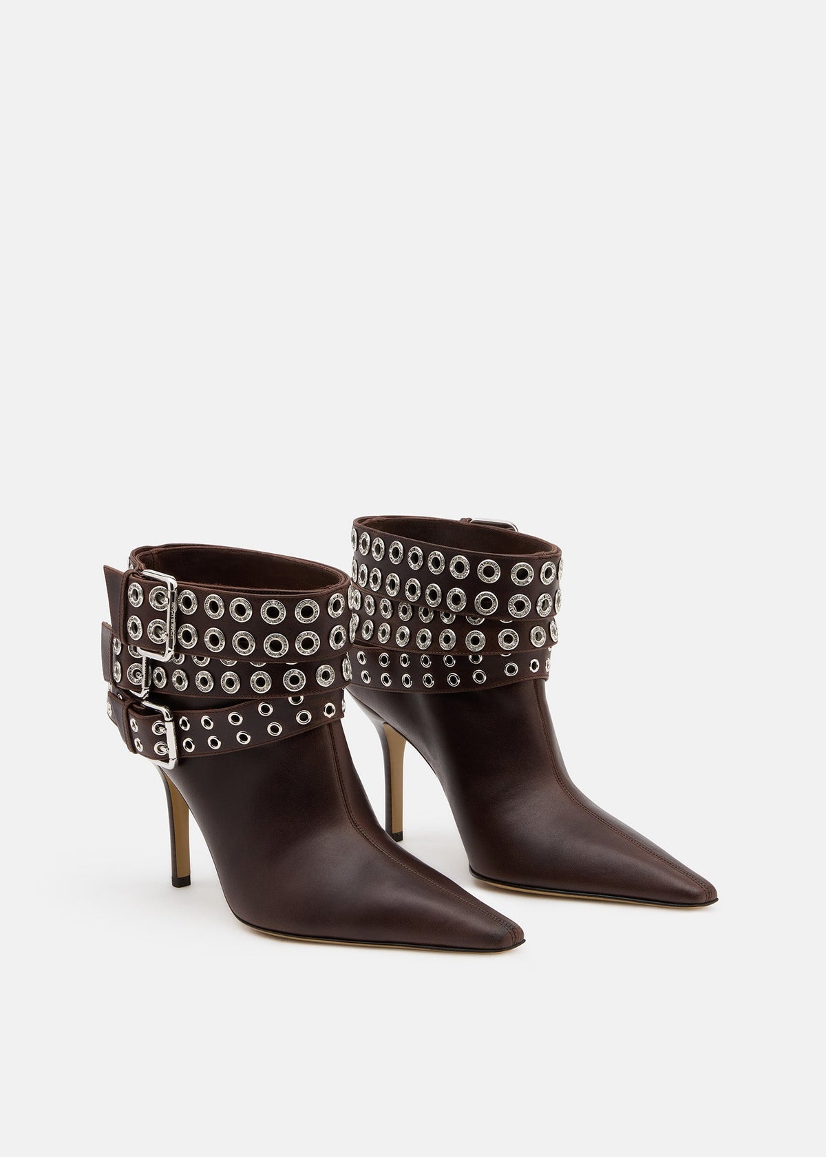 Adriana Brown Red Boots – side profile showing red, Vowalisse