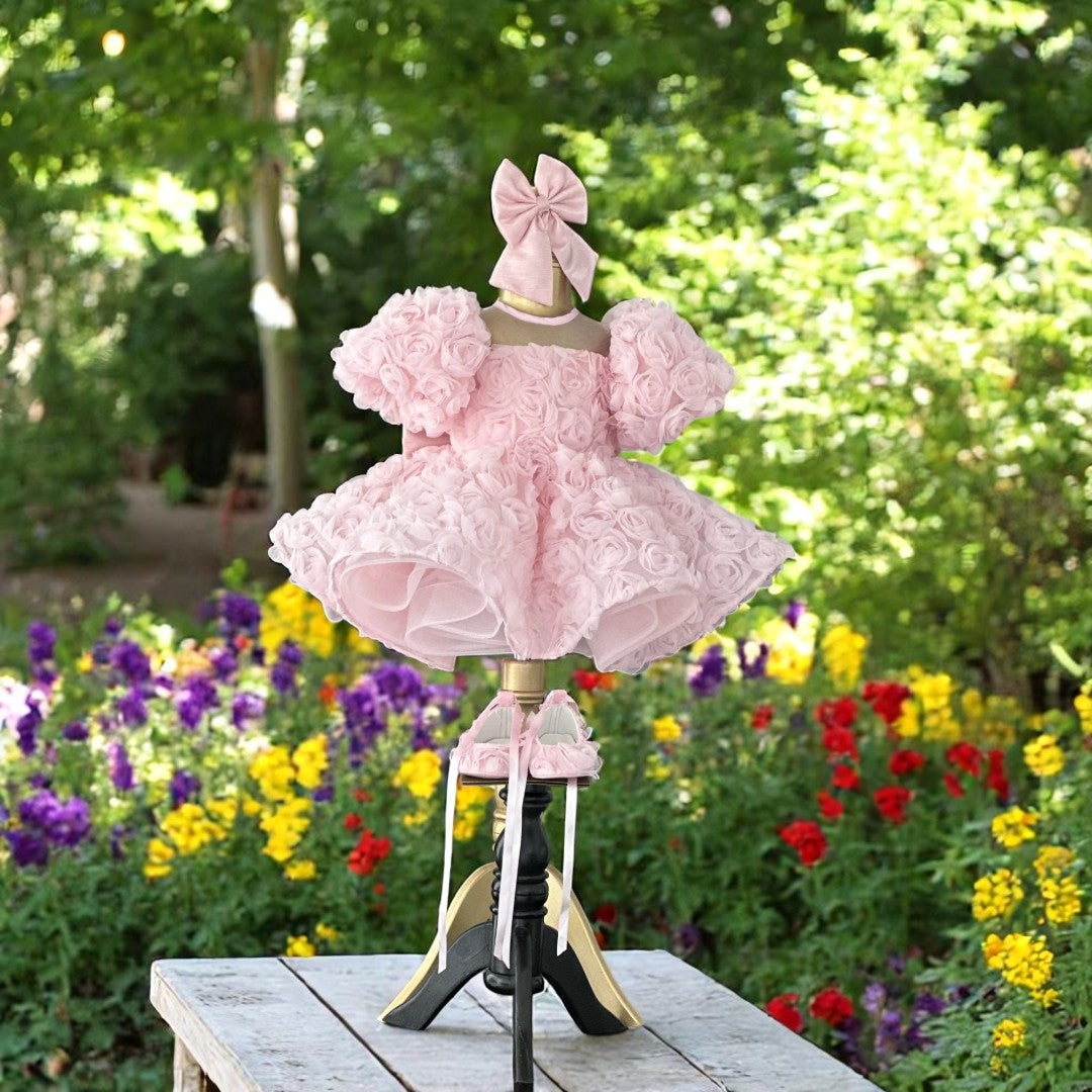 Jeremy Red Mermaid Birthday Dress For Girls, baby girl first birthday dress, additional product image 5 by Vowalisse
