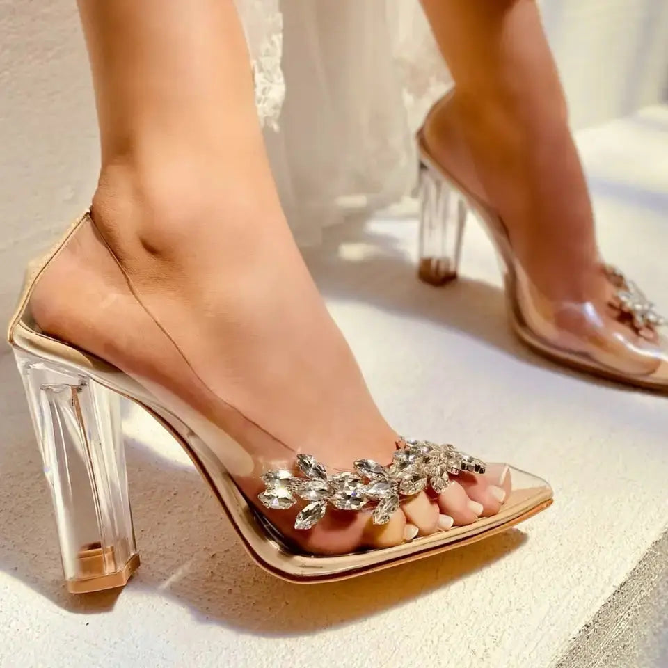 White Sandals Bridal Shoes VOWALISSE bridal shoes – view 1