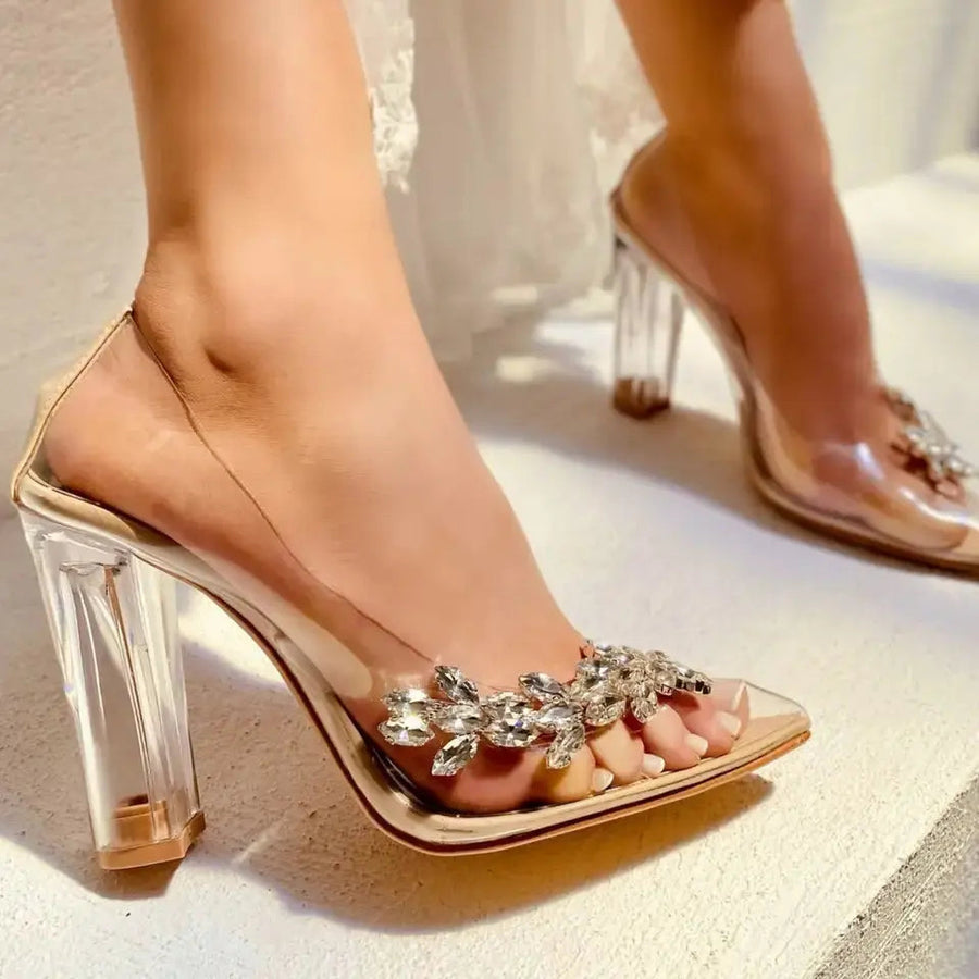White Sandals Bridal Shoes | VOWALISSE