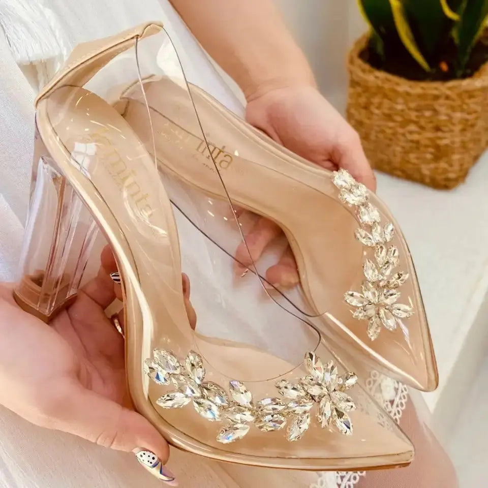 White Sandals Bridal Shoes VOWALISSE bridal shoes – view 2