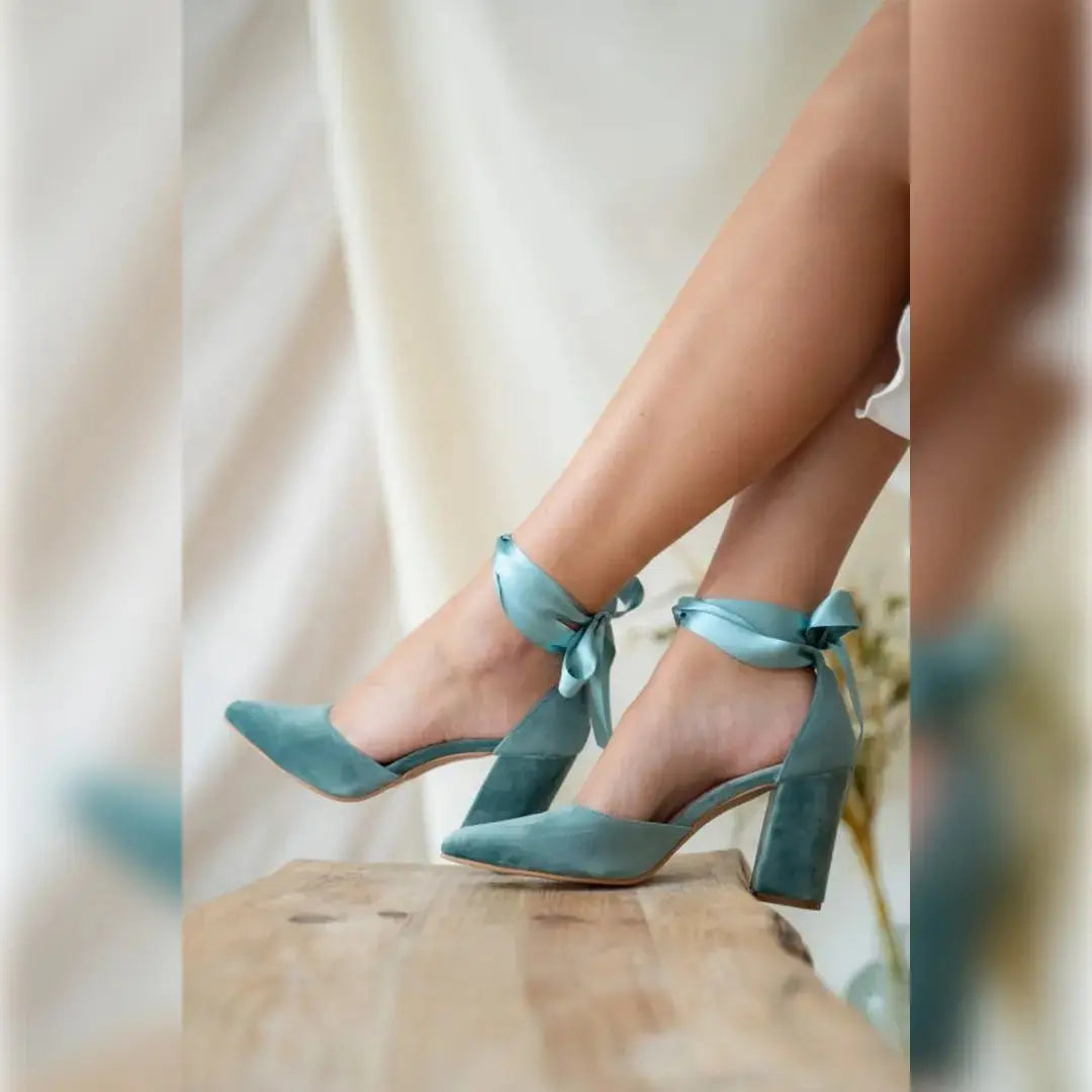 Zapatos Blue Bridal Heels VOWALISSE bridal shoes – view 7