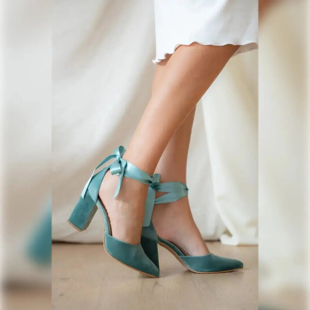 Zapatos Blue Bridal Heels VOWALISSE bridal shoes – view 8