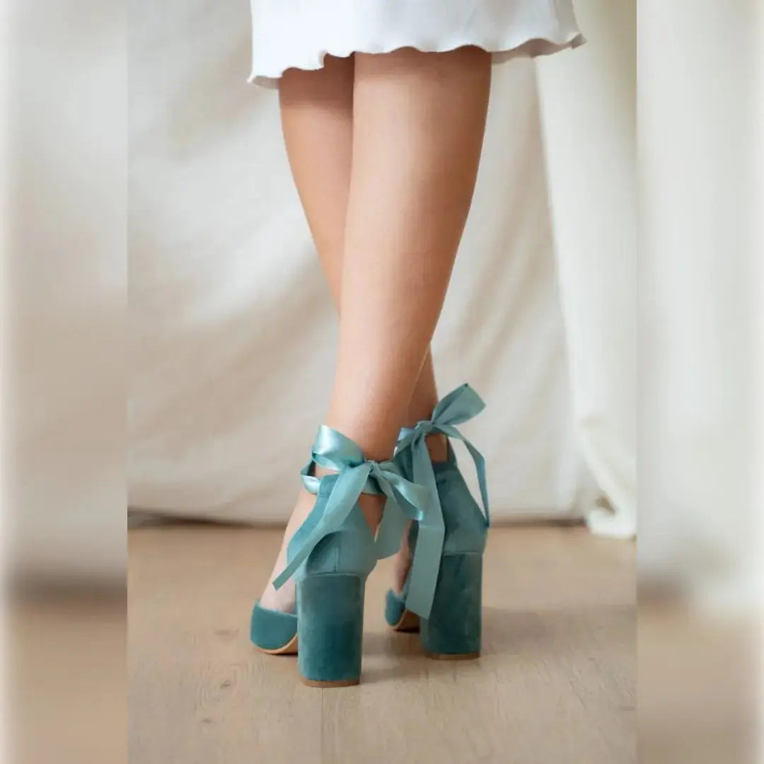 Zapatos Blue Bridal Heels VOWALISSE bridal shoes – view 9