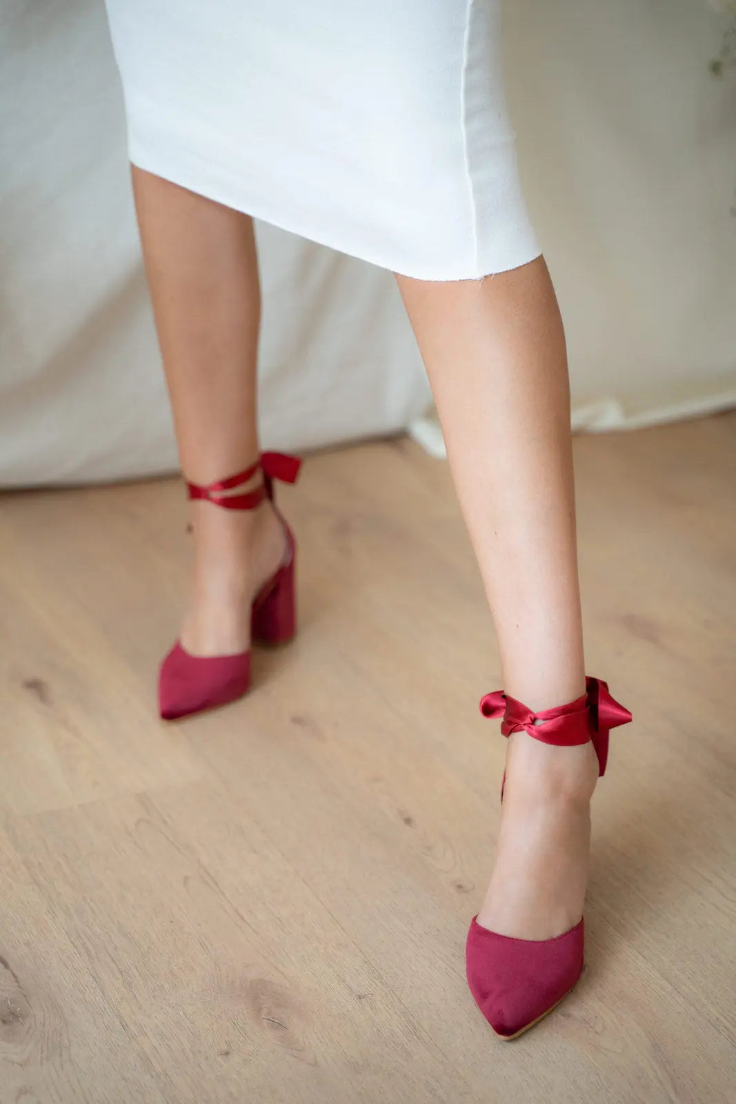 Zapatos Red Bridal Heels VOWALISSE bridal shoes – view 2