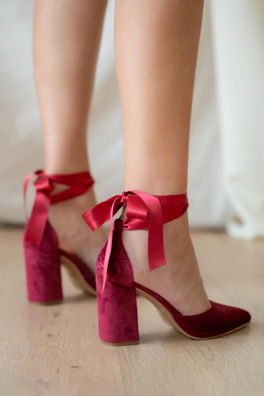 Zapatos Red Bridal Heels VOWALISSE bridal shoes – view 3