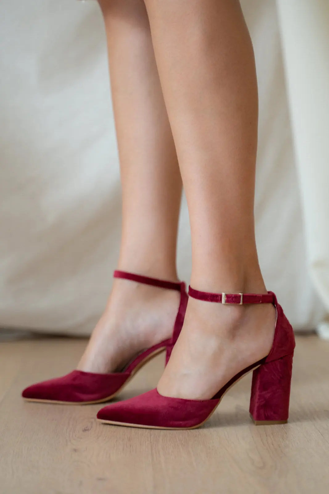 Zapatos Red Bridal Heels VOWALISSE bridal shoes – view 5