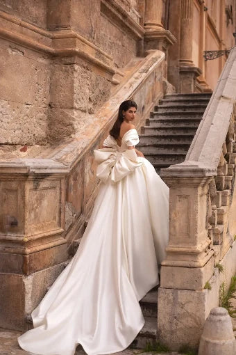 Anti Satin Ball Gown Wedding Dress VOWALISSE bridal gown – view 1