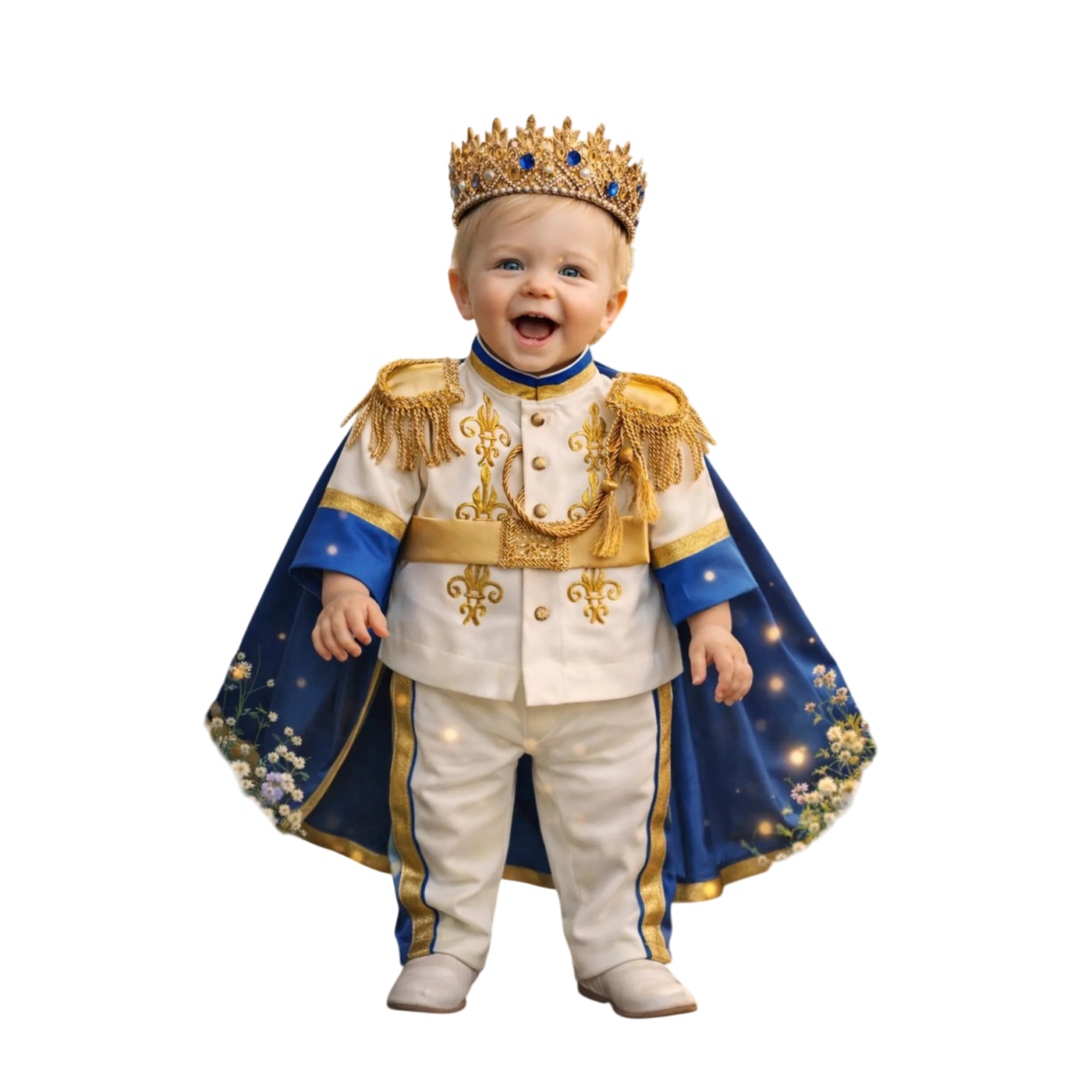 Boys Baby Boy Baptism Prince baby boy first birthday outfit, main product image by Vowalisse