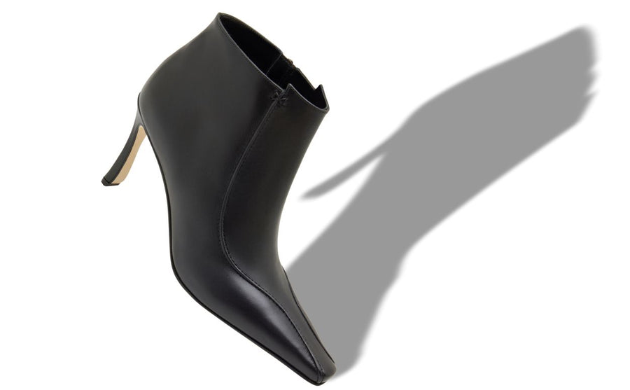 Magnolia Star Black Almond Toe Ankle Boots