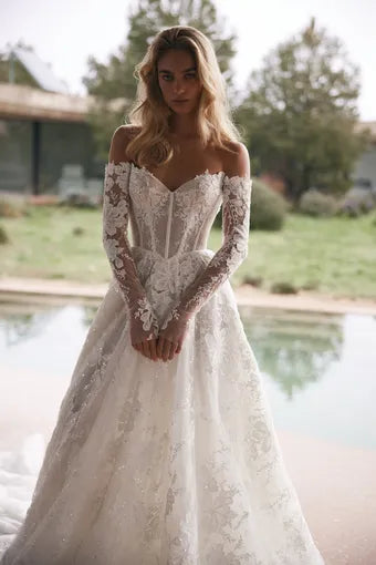 Hugo Lace A-Line Wedding Dress VOWALISSE bridal gown – view 1
