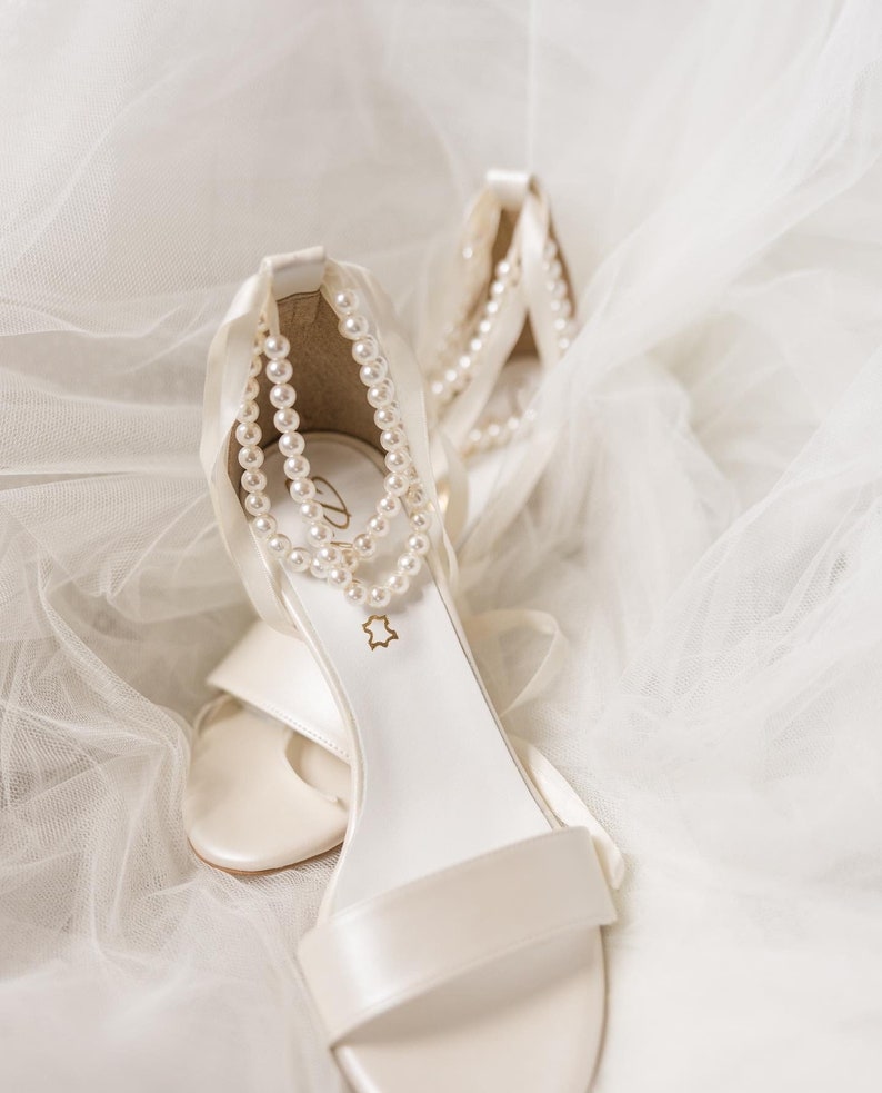 Red Velvet Block Heel Bridal Heels VOWALISSE bridal shoes – view 6