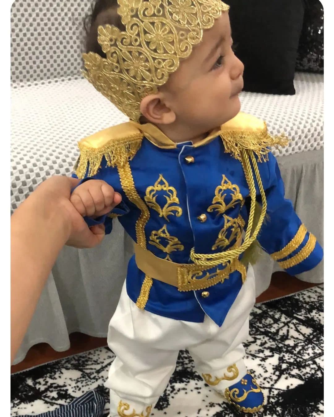 Baby Boy Baptism Prince Outfit 2, baby boy first birthday outfit, additional product image 4 by Vowalisse