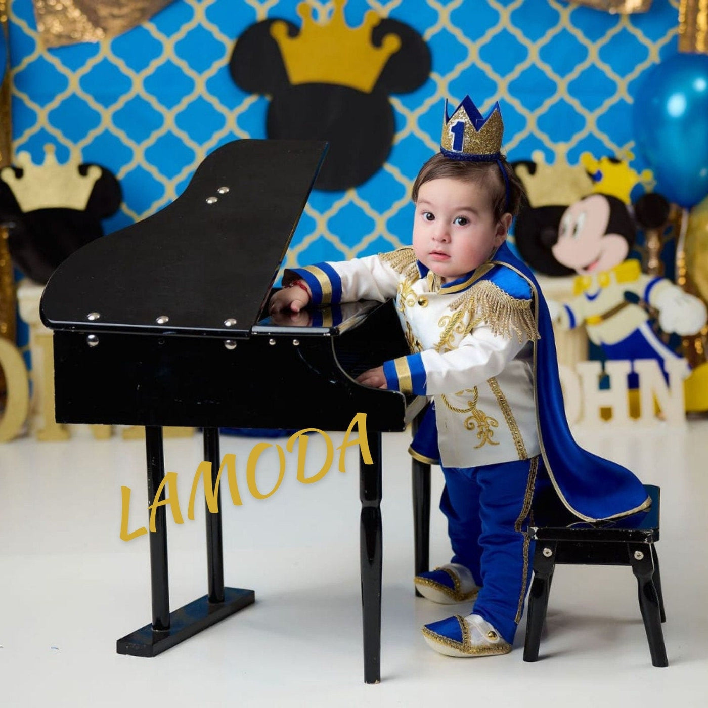 Day Baby Boy Baptism Prince baby boy first birthday outfit, additional product image 2 by Vowalisse