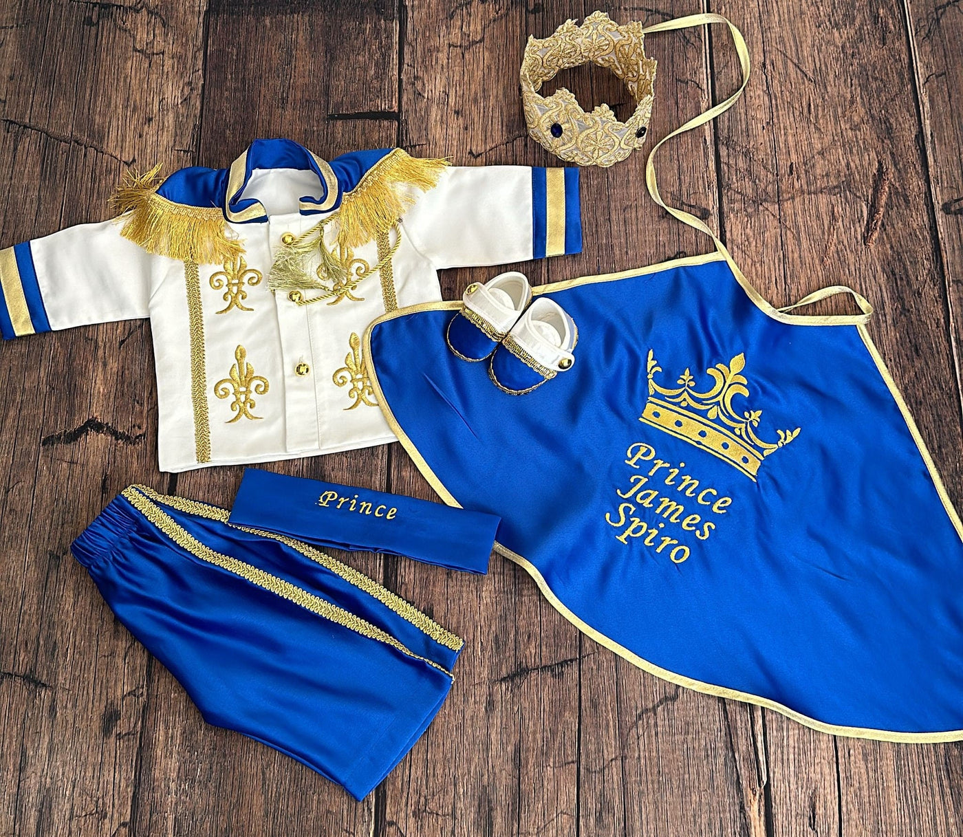 Baby Boy Baptism Prince Outfit 2, baby boy first birthday outfit, additional product image 3 by Vowalisse