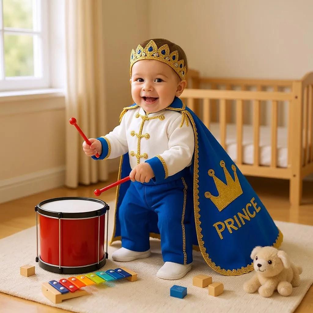 Baby Boy Baptism Prince Outfit 5, baby boy first birthday outfit, additional product image 3 by Vowalisse