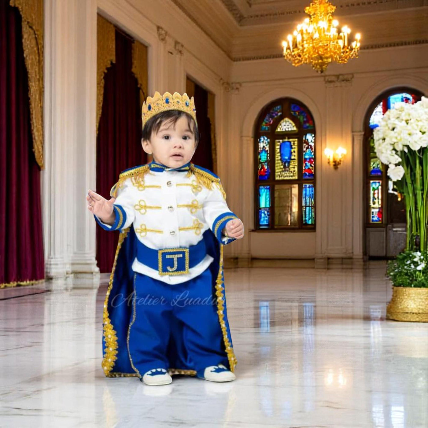 Baby Prince First Birthday baby boy first birthday outfit, additional product image 3 by Vowalisse