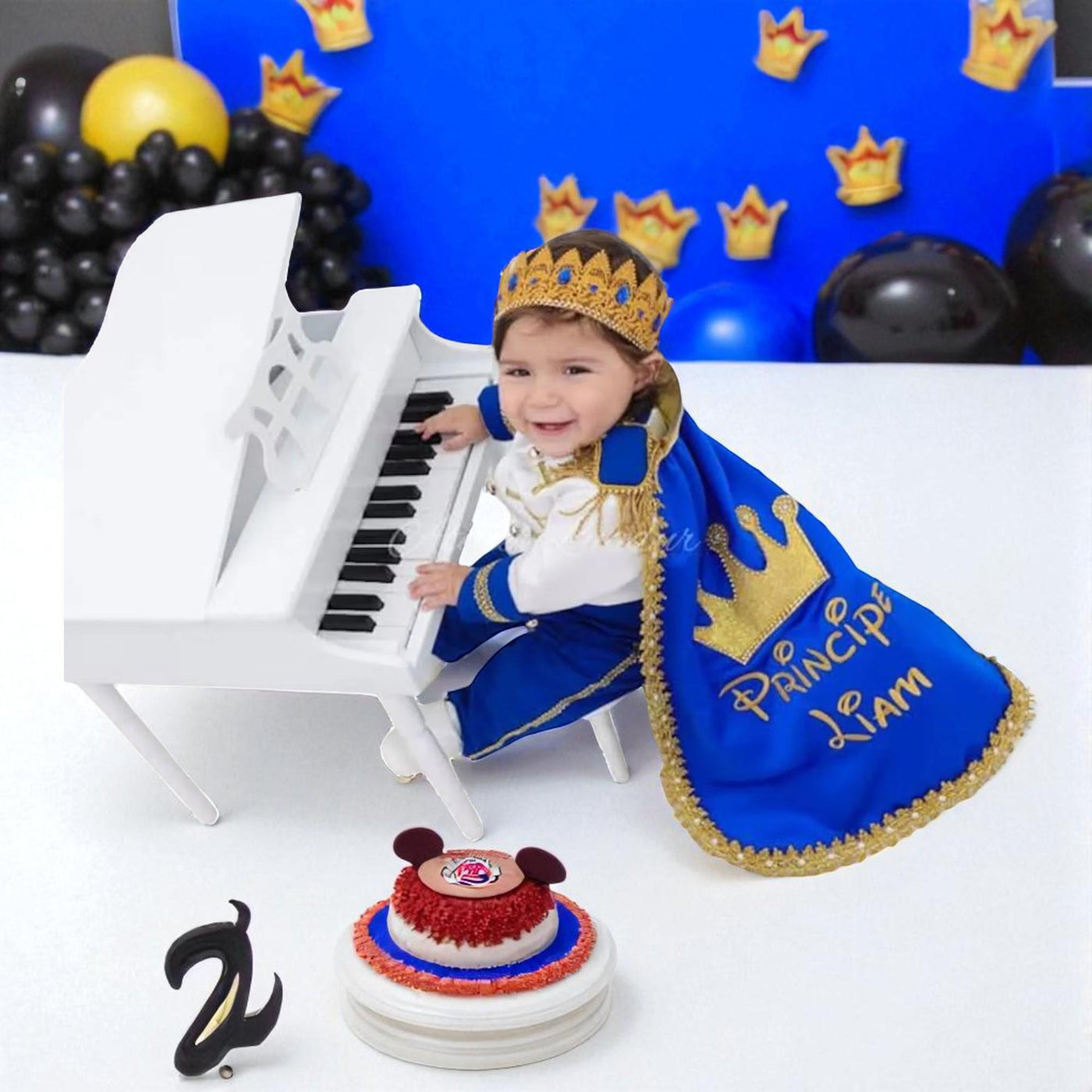 Baby Boy Baptism Prince baby boy first birthday outfit, additional product image 3 by Vowalisse