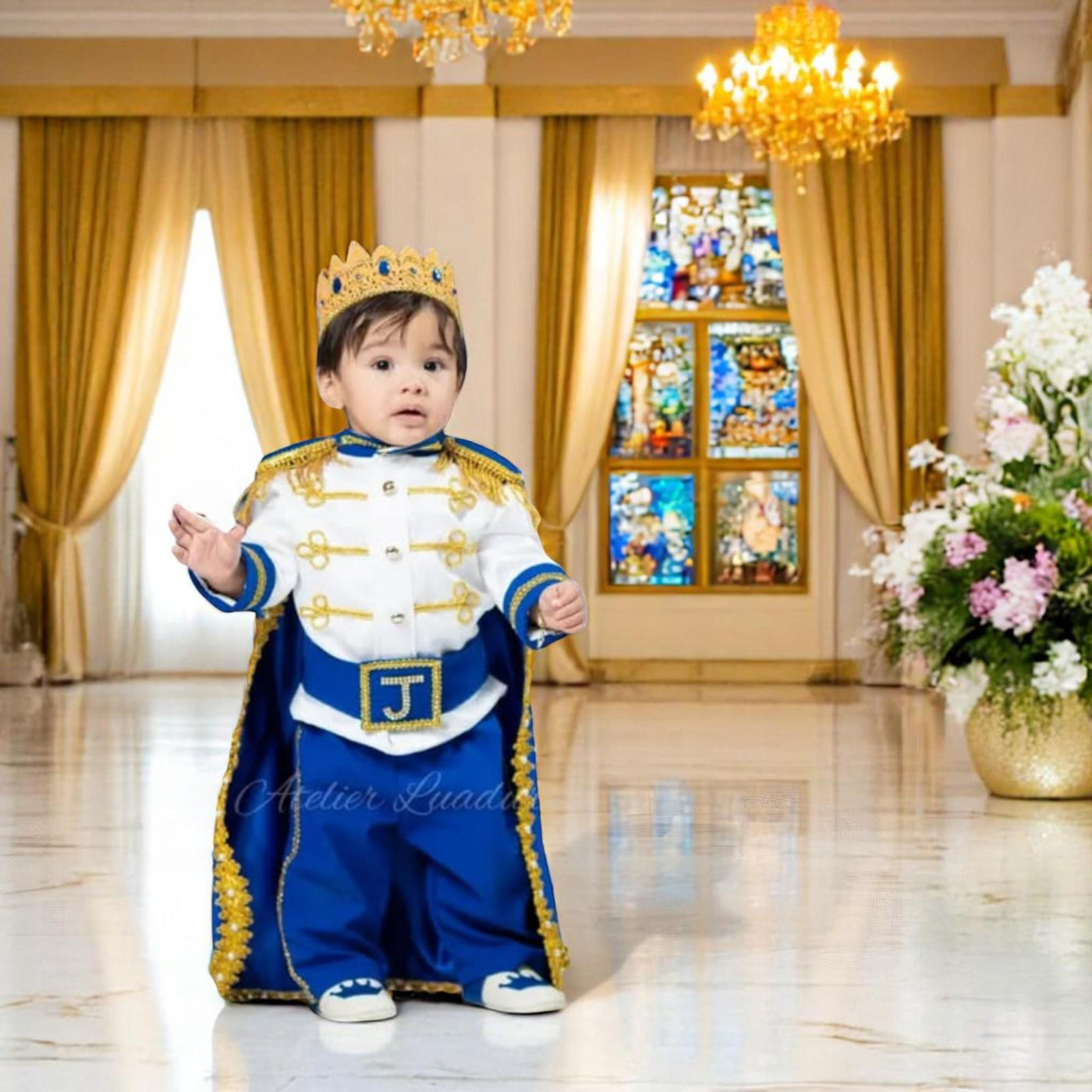 Baby Prince First Birthday baby boy first birthday outfit, additional product image 2 by Vowalisse