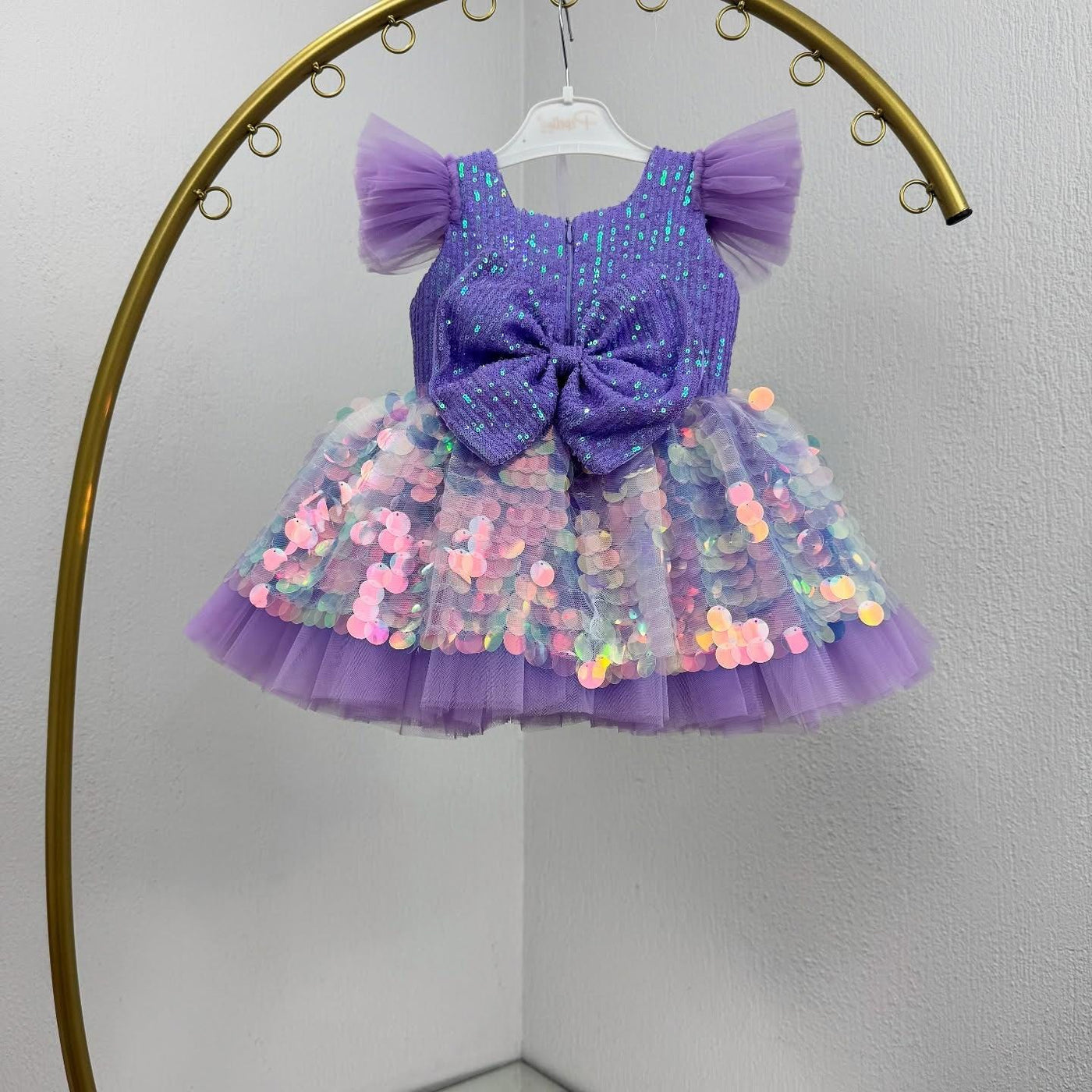 Mermaid Purple Mermaid Birthday Dress For Girls, baby girl first birthday dress, additional product image 2 by Vowalisse