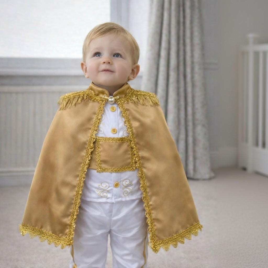 Personalized Baby Prince Costume 3, baby boy first birthday outfit, additional product image 4 by Vowalisse
