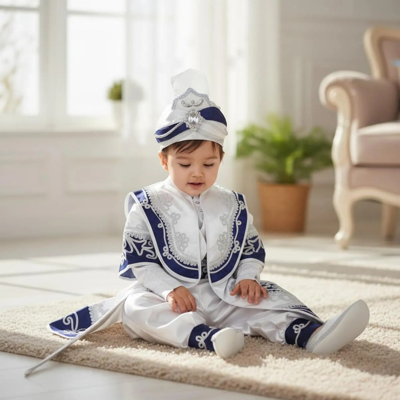 Ottoman Ottoman Prince Costume 2, baby boy first birthday outfit, additional product image 4 by Vowalisse