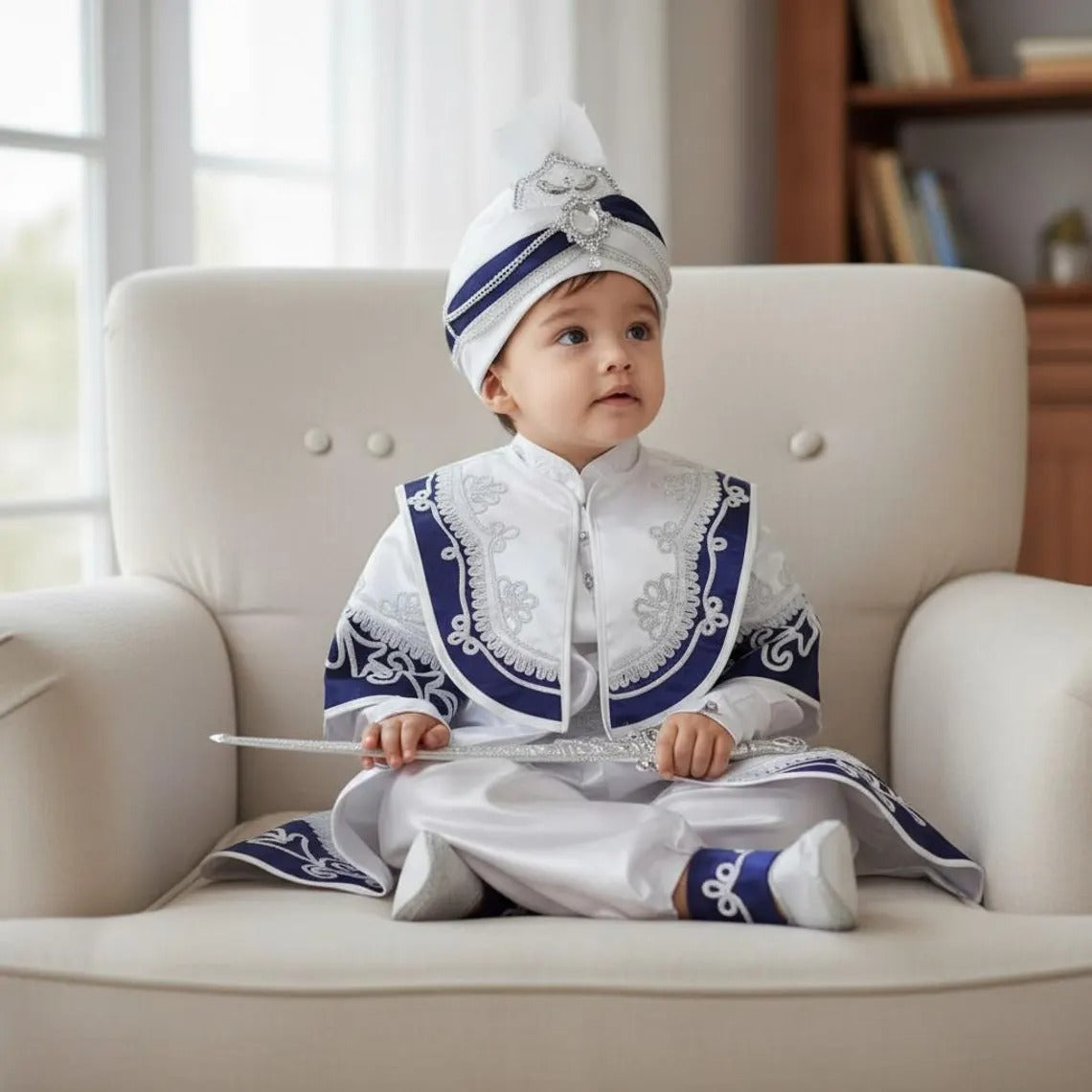 Ottoman Ottoman Prince Costume 2, baby boy first birthday outfit, additional product image 2 by Vowalisse