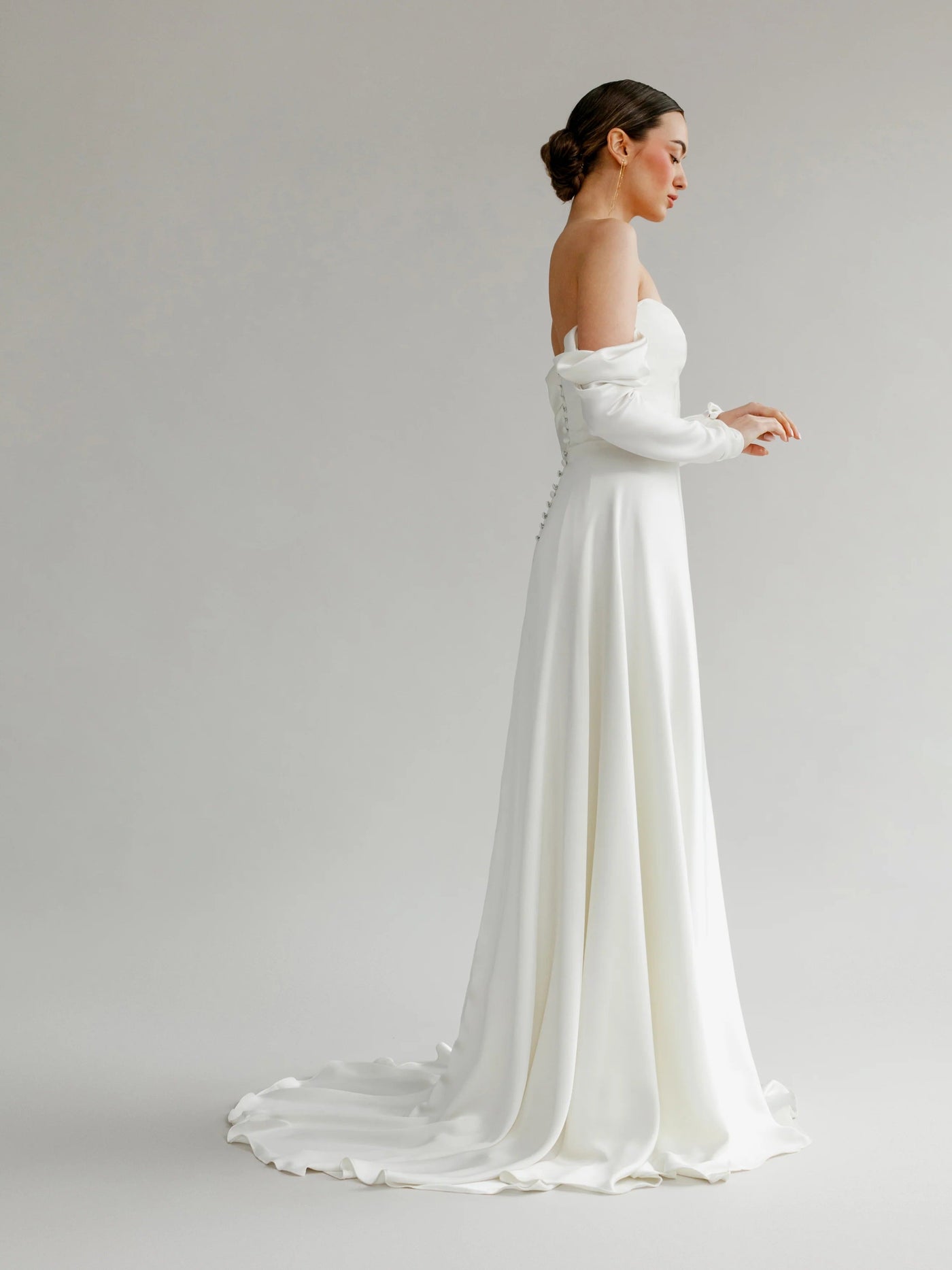 Alexis Satin Strapless Wedding Dress VOWALISSE bridal gown – view 8