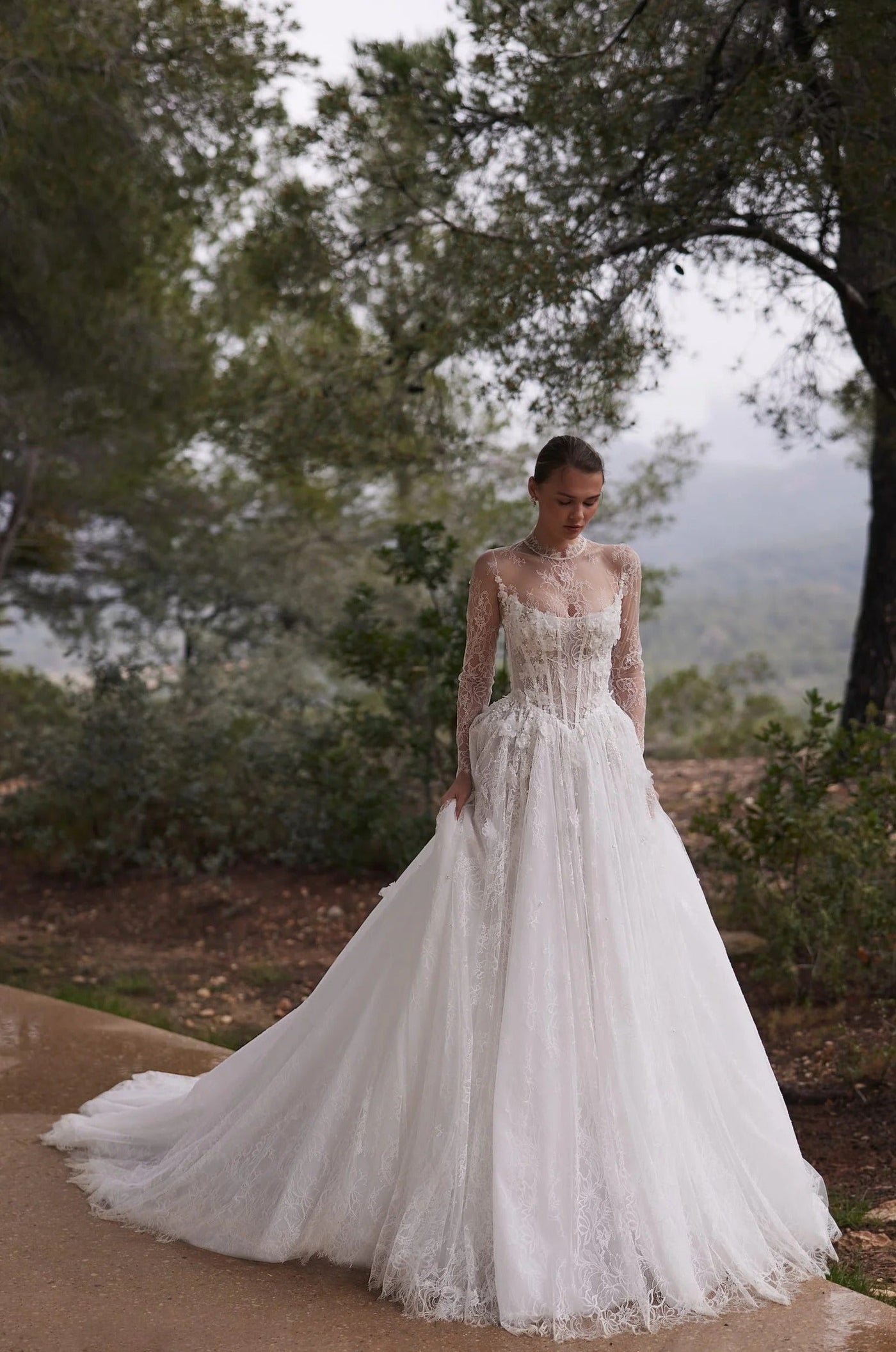 Visage Lace A-Line Wedding Dress VOWALISSE bridal gown – view 2