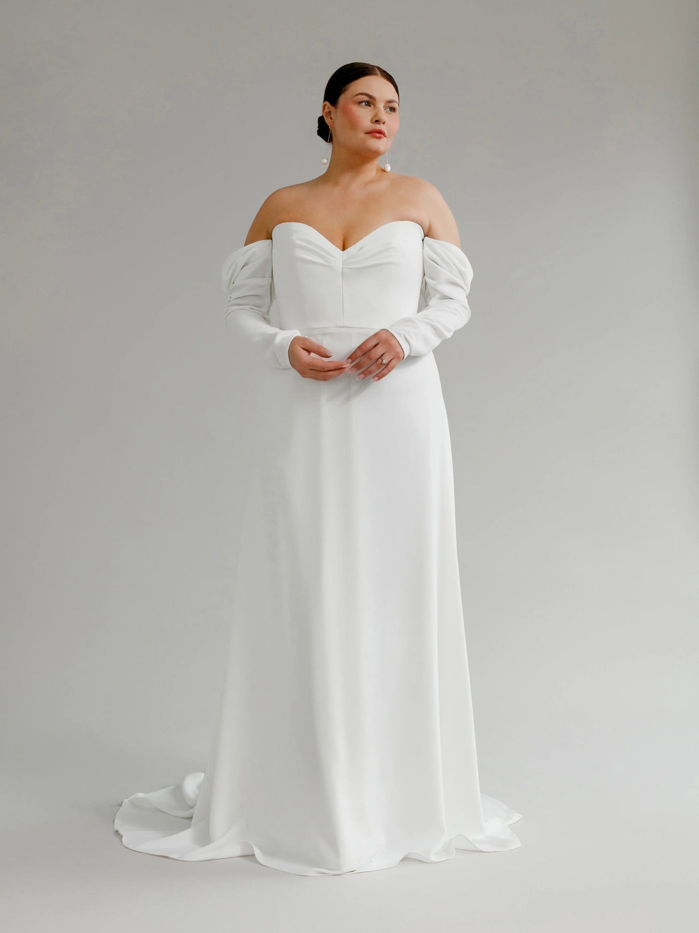 Alexis Satin Strapless Wedding Dress VOWALISSE bridal gown – view 4