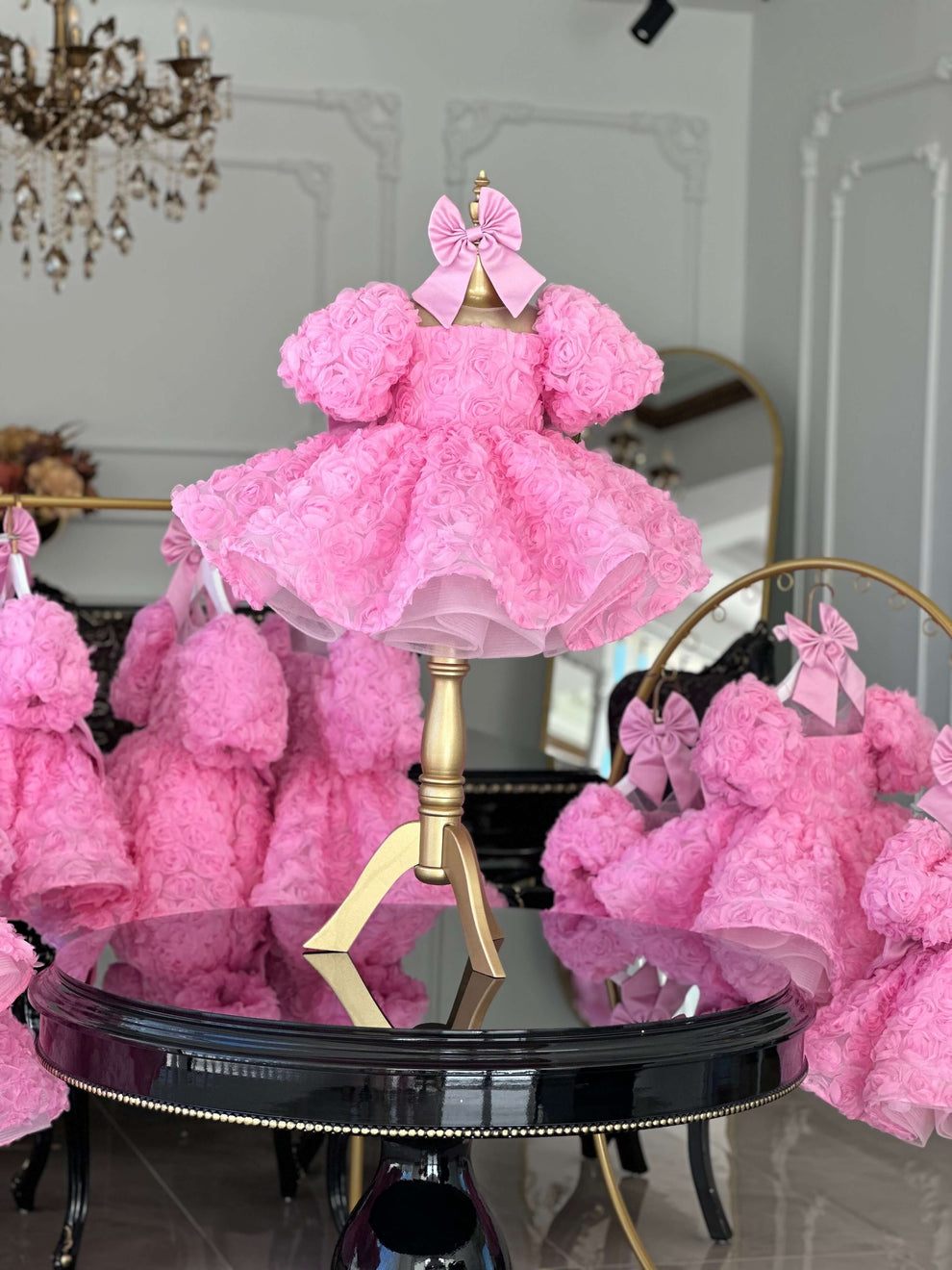 Tutu Pink Mermaid Birthday Dress For Girls, baby girl first birthday dress, additional product image 6 by Vowalisse