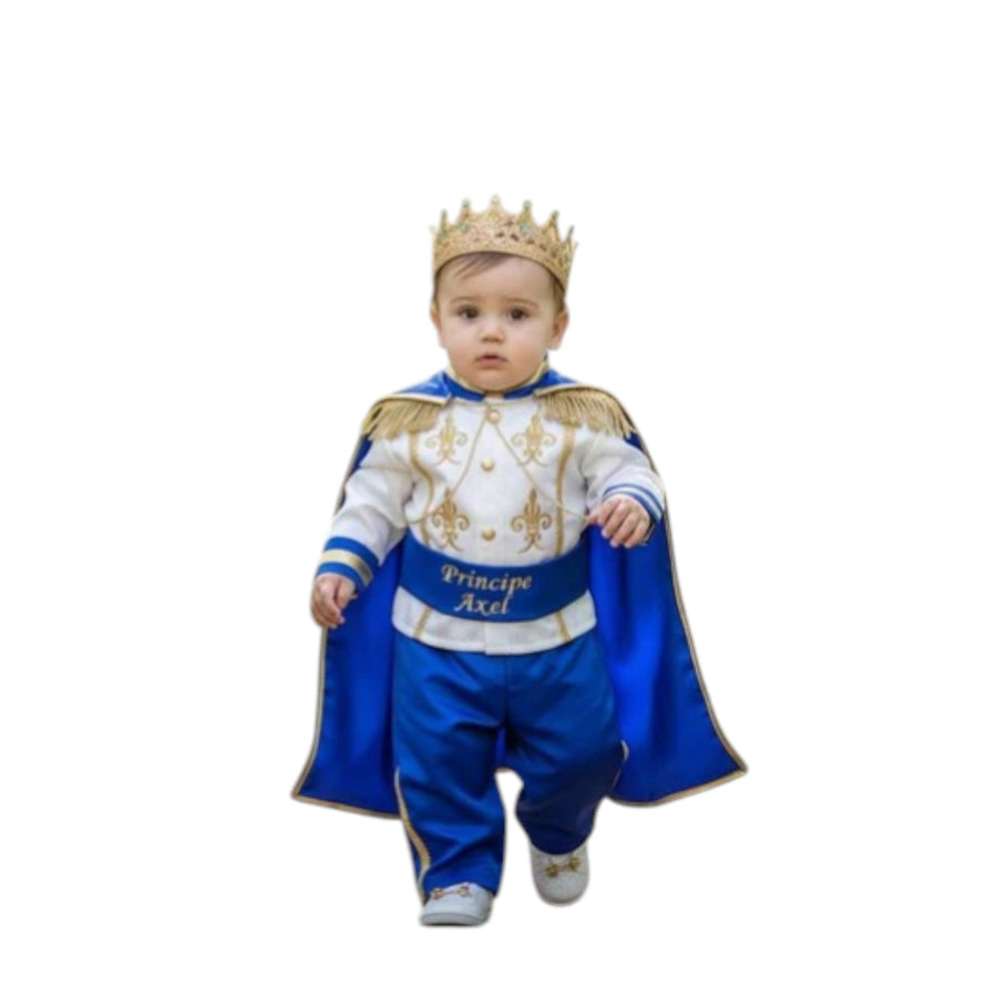 Royal Blue & Gold Personalized Baby Prince Costume 4 – Vowalisse