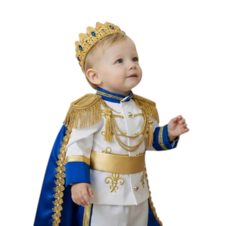 White & Gold Personalized Baby Prince Costume – Vowalisse