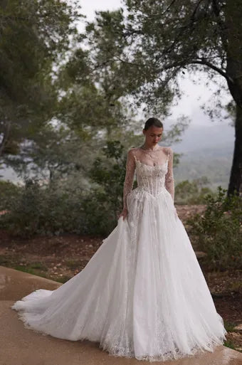 Visage Lace A-Line Wedding Dress VOWALISSE bridal gown – view 1