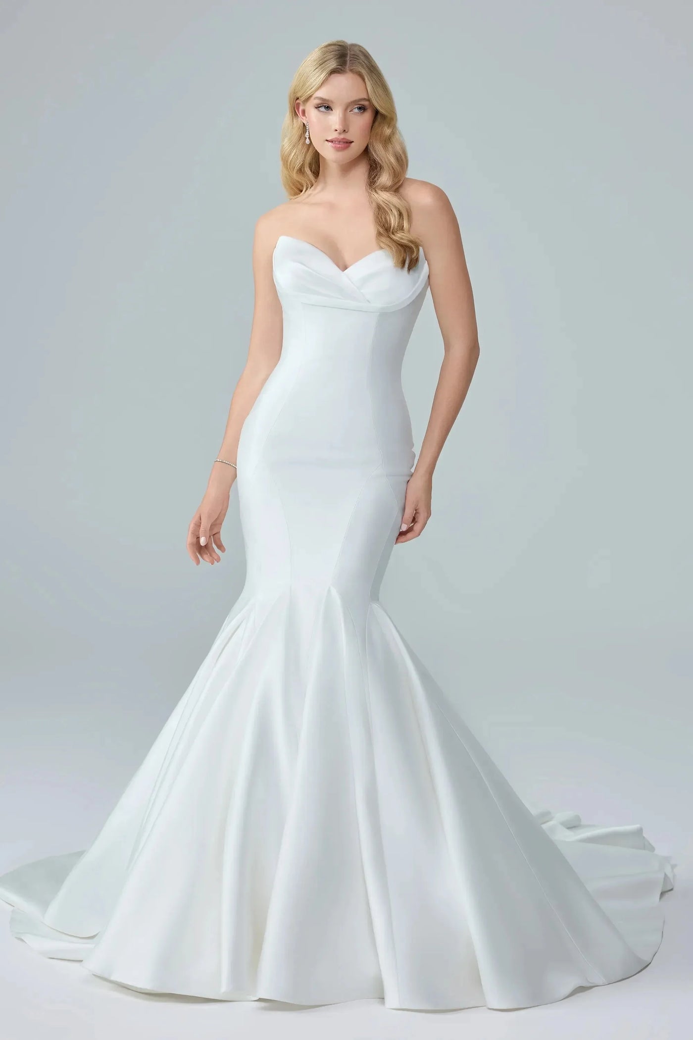 Ansel Mikado Mermaid Wedding Dress VOWALISSE bridal gown – view 2
