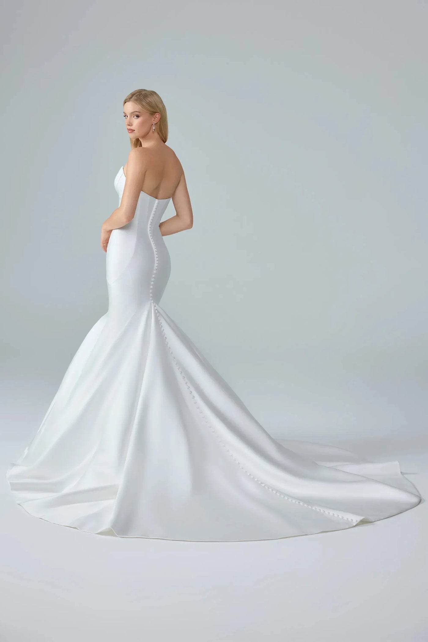 Ansel Mikado Mermaid Wedding Dress VOWALISSE bridal gown – view 4